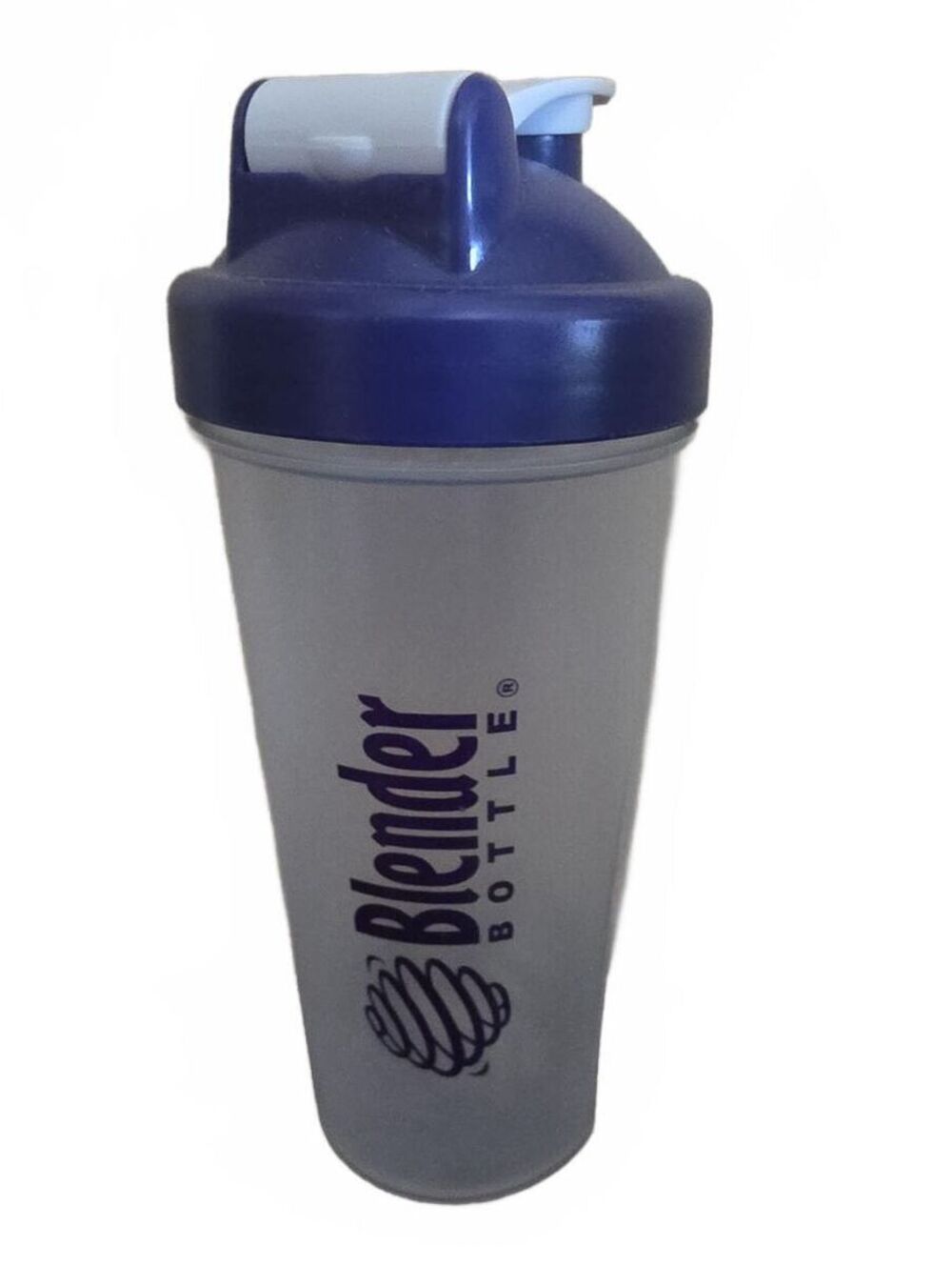 Blender Bottle Classic Shaker Bottle w/ Wire Whisk Blue Lid